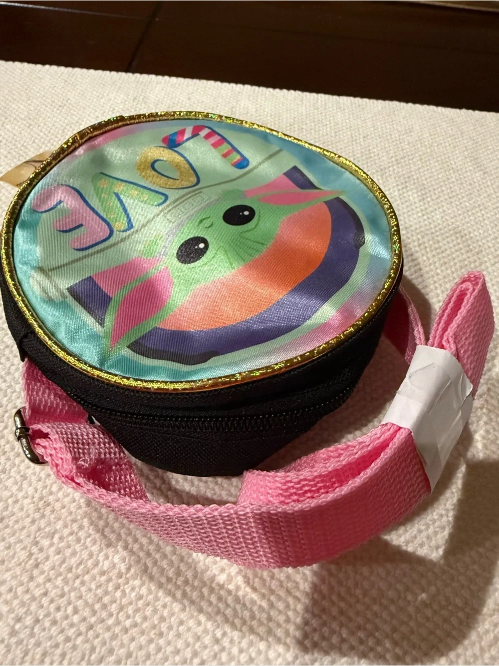 Star Wars Mandalorian Kids Crossbody Bag with Grogu LOVE Design *NWT